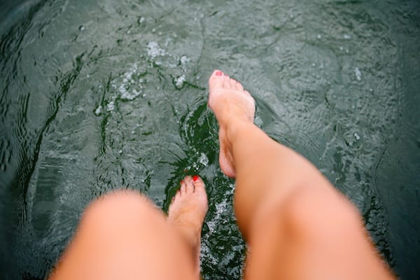 Feet in the Lake